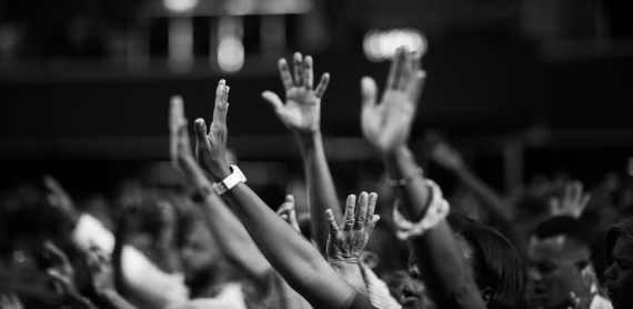 Hands up for silent auction bidding