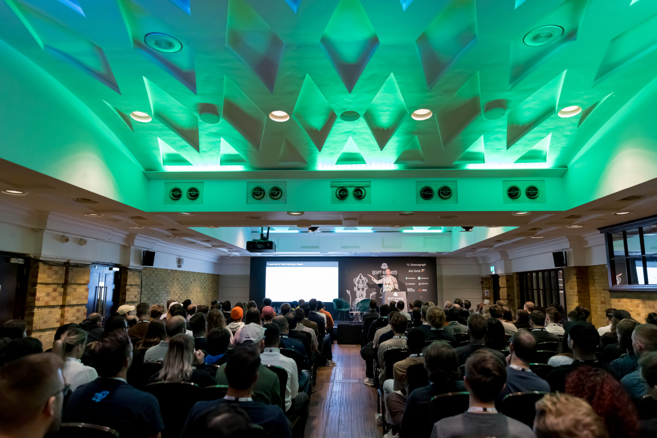 The Queen Charlotte Theatre Style - React Advanced London