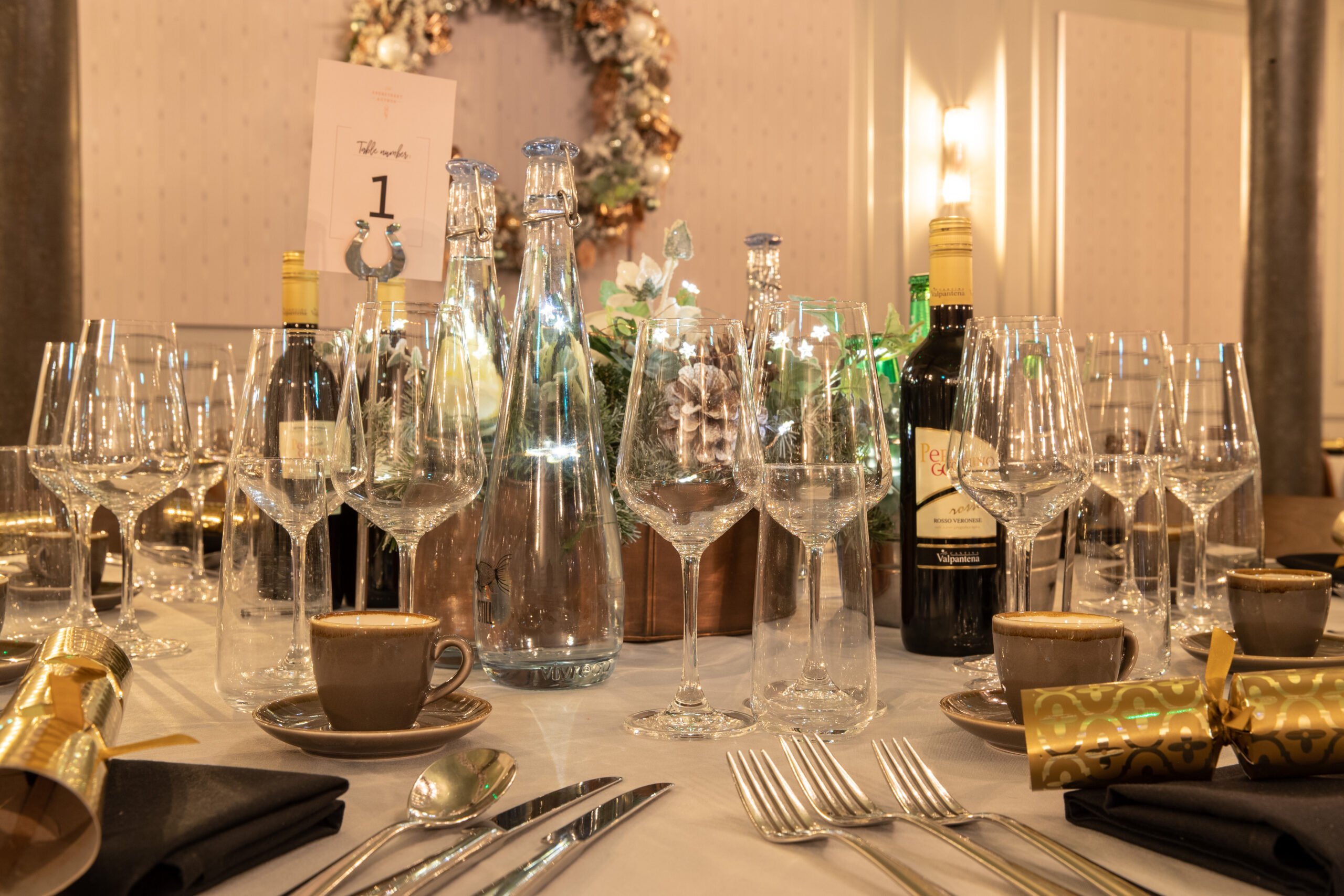Pasteur Room Christmas table close up
