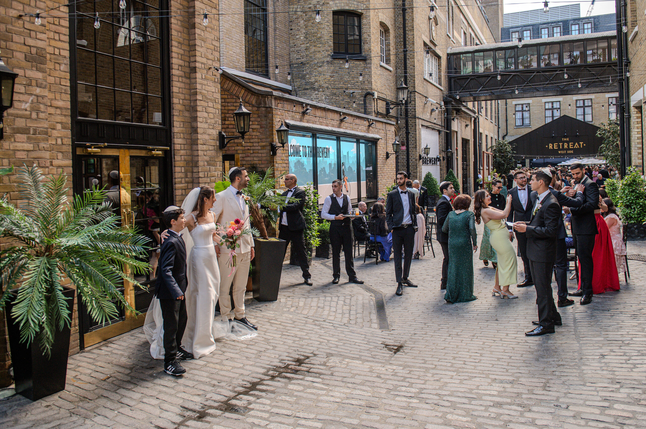 Wedding Reception in the Courtyard - The Retreat