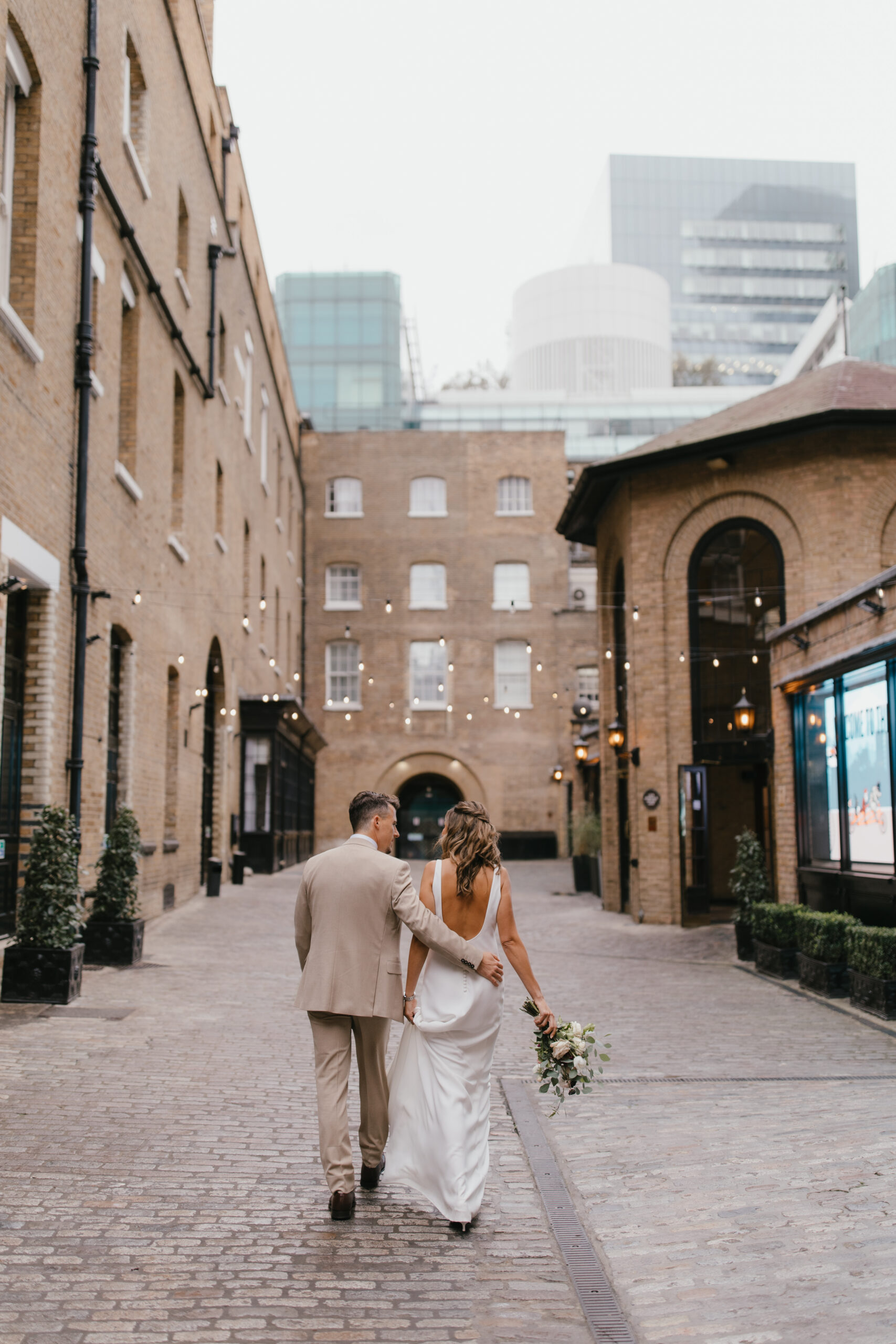 Brittany & Daniel - Wedding Portrait in the Courtyard