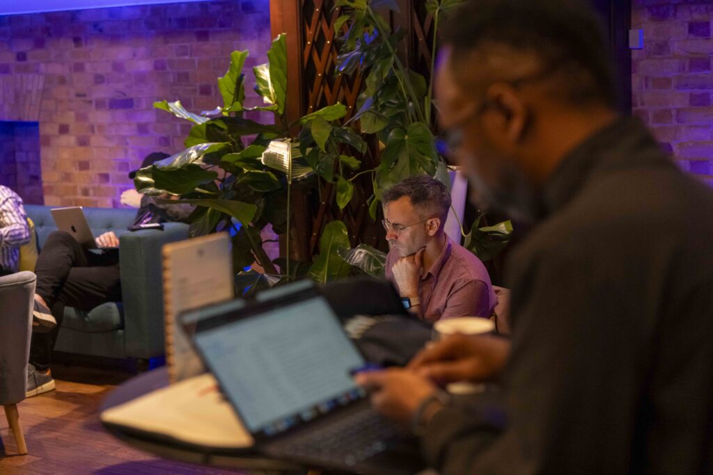 Attendees Using Laptops at Hashi Days London 2024