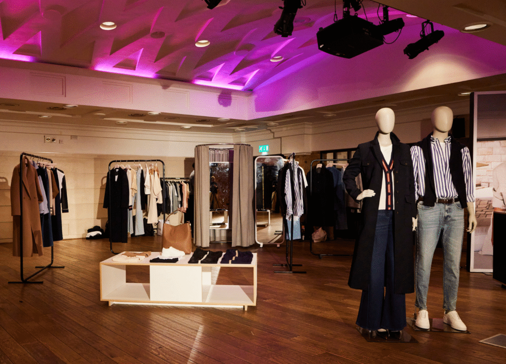 Reiss product show room - Queen Charlotte