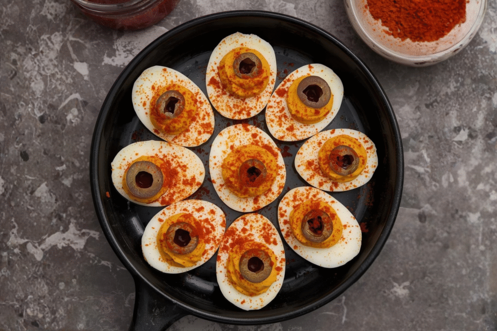 Devilled Egg Eyeballs