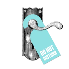 Do not disturb wedding icon