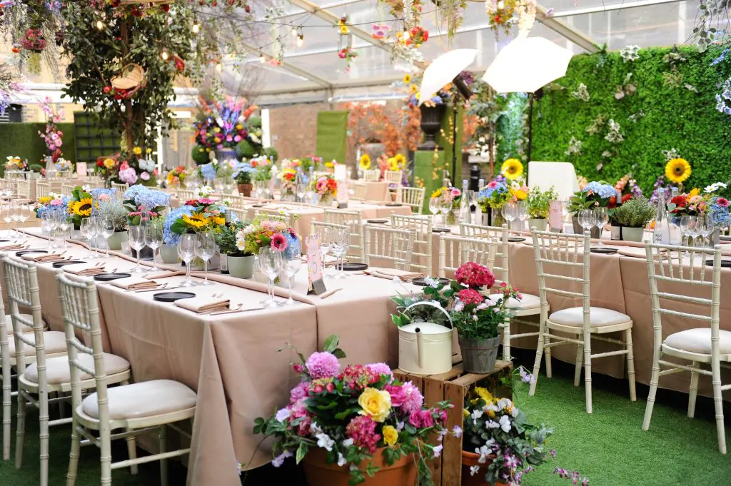 Summer party dinner