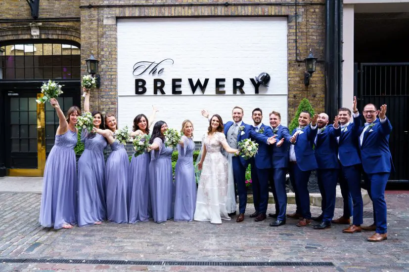 Emma and Matt's wedding Group Picture