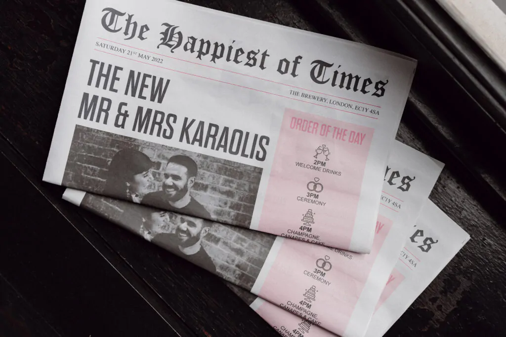 Holly & Demetri's Wedding Paper