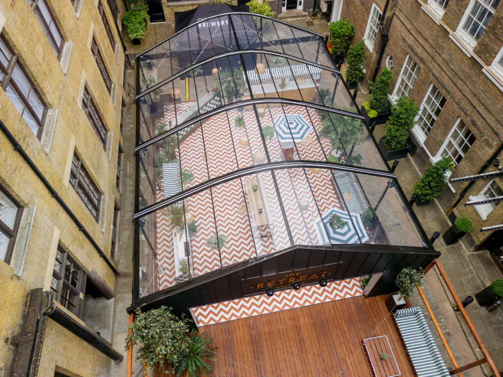 The Retreat - West Side Aerial View