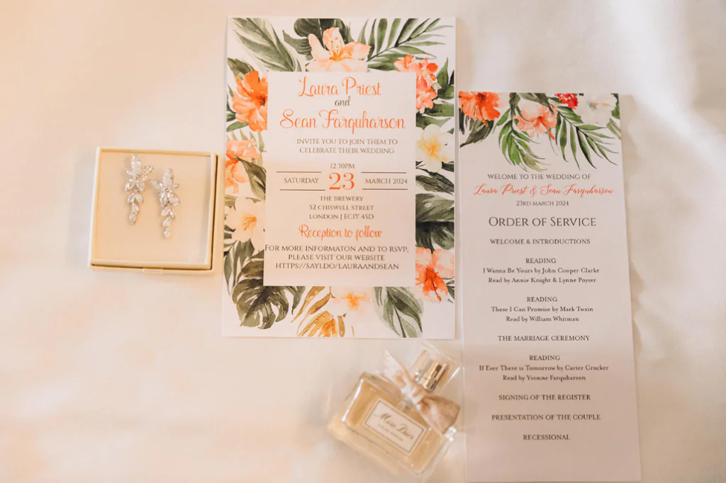 Tropical Wedding Stationery