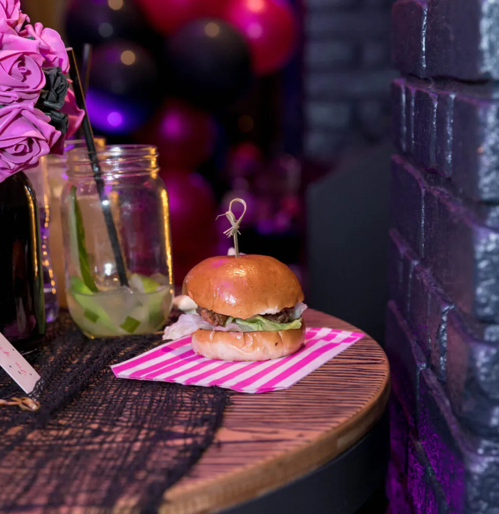 Burger on a Table