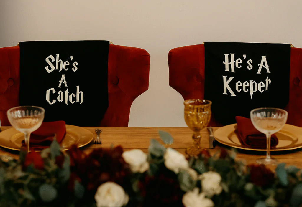 Harry Potter Sweetheart Wedding Chairs